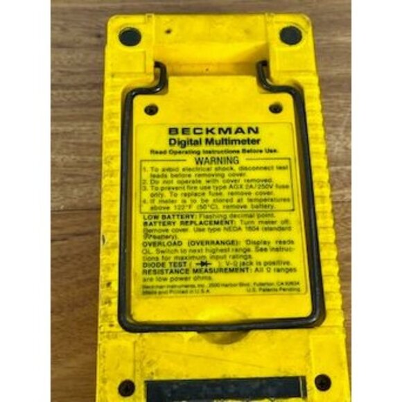 Beckman Industrial Digital Multimeter HD100 Made In USA NO CABLES - Picture 9 of 9
